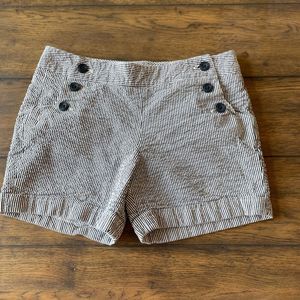 Sandro Paris Seersucker Nautical Stripe Shorts size 4